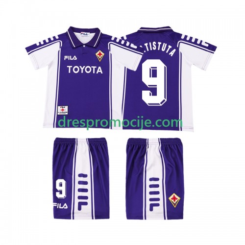 ACF Fiorentina BASTUTA 9 1999 2000 Dres Retro Dječji Domaći Kratkih Rukava ACF Fiorentina BASTUTA 9 1999 2000 Dres Retro Dječji Domaći Kratkih Rukava